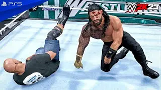 WWE 2K23 - Stone Cold vs. Roman Reigns - WrestleMania Main Event Match | PS5™ [4K60]