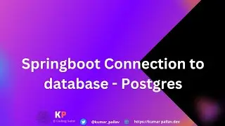 SpringBoot   Connection to database Postgres