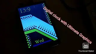 Digital clock with Ultimate Graphics