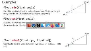 Trig Examples in Processing