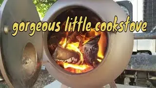 Wood Stove Burner Outdoor Camping or TinyHome. Schoolie Fireplace DIY Fire Cook Heating