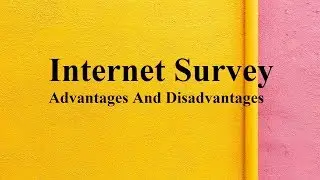 Internet Survey advantages and disadvantages