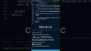 comment shortcut keys in visual studio code | vs code