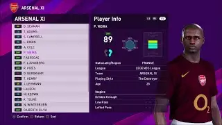 Arsenal Legends PES 2020  Ft. Hendy, Viera, Van Persie, Bergkamp | Real Let's Game