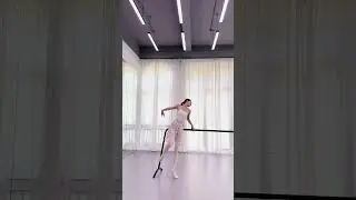 Ballet Girl in Flower Skirt Nails the Splits!