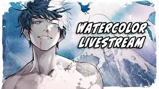 Painting a shirtless angel - Last stream of 2020 (w/ special guest Drawing Like A Sir)