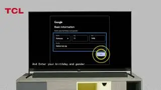 How to create Google accountsign+in on TCL Google TV