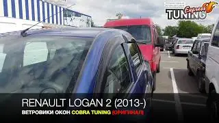 Visor Renault Logan 2 / Deflectors window of the Renault Logan 2 / Cobra Tuning / Accessories and sp