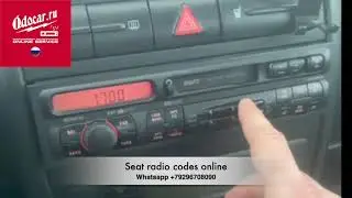 SEAT radio system-enter radio code.Manual