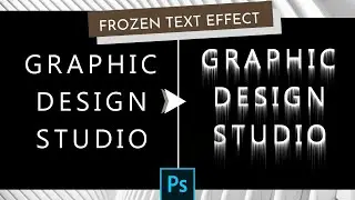 How to create Frozen text effect in Adobe Photoshop?
