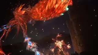 Final Fantasy XVI - Phoenix vs Ifrit Fight Scene