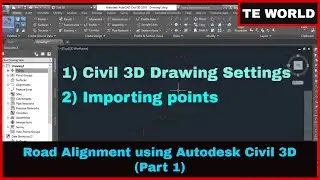 How to import points from Google Earth Pro to Civil 3D | Road Alignment Part-1