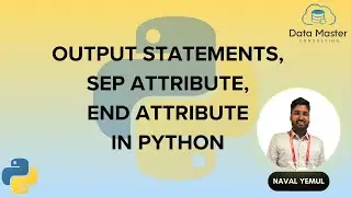 17. Output Statements, Sep Attribute, End Attribute in Python| Python for All|For Complete Beginners