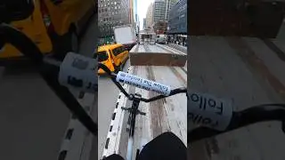 BMX 360 Off Truck in Traffic #bmx #nyc