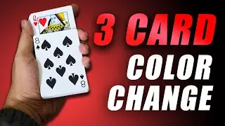 3 INSANE COLOR CHANGE - Card Trick Tutorial