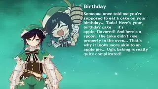 Every Mondstadt Character's birthday greetings | Genshin Impact