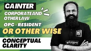 Who Can Legally Start a One Person Company? | Corporate and other Law | CA Inter | ArivuPro
