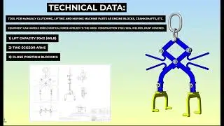 Scissor Sling Lift in Solidworks