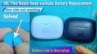 JBL Flex beam one earbud not working | Battery Replacement