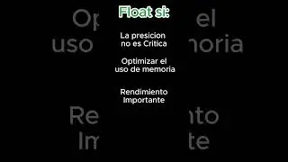 Cuando usar Double y Cuando usar Float