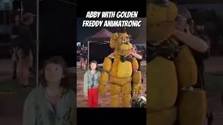 Abby with Golden Freddy, FNAF Movie Behind the Scenes! 
