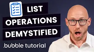 Merged With and Intersect With List Operations Explained – Bubble.io Beginner Tutorial