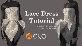 Lace Pearl Dress Tutorial | Clo3d/MarvelousDesigner