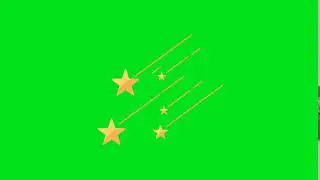 Falling Stars green screen