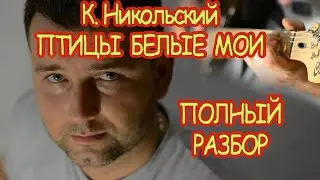 К.Никольский - Птицы белые мои КАВЕР РАЗБОР песни с аккордами под гитару