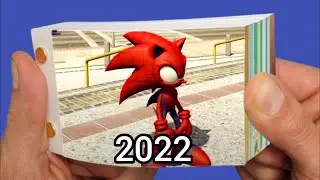 Evolution of Spider Sonic Flipbook Animation