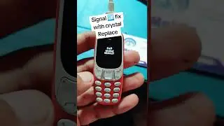 China Keypad Mini Phone Signal Problem Fix with Crystal Replace #AHmobile  #AHKMS  #MobileRepairing