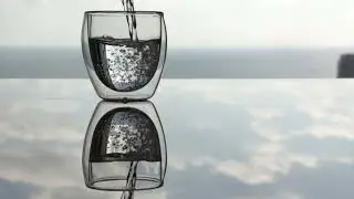 No Copyright Filling Water In Glass | Potable Water Stock Footage Video | Royalty Free