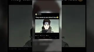 They want to see shino's face😂