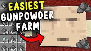 EASIEST GUNPOWDER Farm Minecraft Bedrock 1.21!