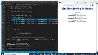 List Rendering in React : Tutorial for Beginners #11