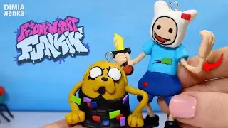 Finn мод из игры Friday Night Funkin из полимерной глины | DIMIA лепка