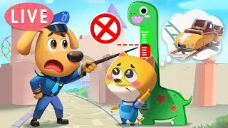 🔴LIVE | Amusement Park Safety | Sheriff Labrador Police Cartoon | Kids Videos | BabyBus TV