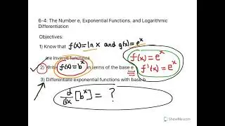 Deriving the Differentiation Rule for an Exponential Function with Base b and Examples