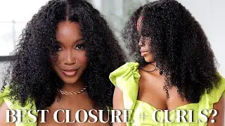 Largest Closure Ever! 9*6 Glueless Lace With Juicy Kinky Curls In High Definition 3d!