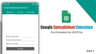 New Free Google Spreadsheet Extension for kodular, niotron and app inventory etc Part 1