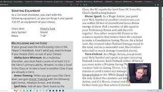 One dnd Cleric UA...