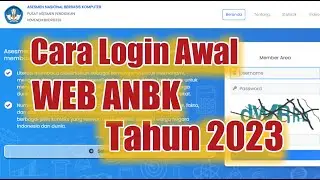 Cara Login WEB ANBK 2023  