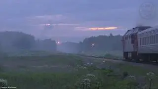 Тепловоз ТЭП70-0441 с пассажирским поездом №570 Сыктывкар - Ростов-Главный