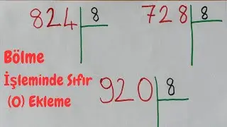 Bölme işleminde sıfır ekleme ne zaman yapılır? | Bölmede bölüme sıfır 