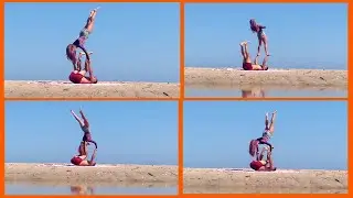 22 diverse pops acroyoga flow. 😱😱 Acroyoga flow. 4k video.
