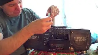 Тестирование  магнитола SHARP TWIN.2