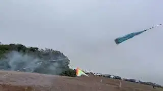 Rocket powered hangglider emergency parachute