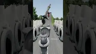 Skibidi Toilets & Speakermans 8 Skibidi Bollard Saw Trap Crush – BeamNG.drive