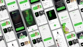 How to design Spotify app in Figma step by step in 40 minute | Figma tutorial | UI tutorial
