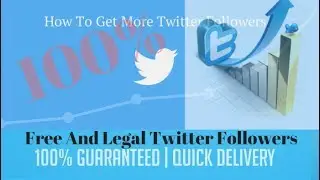 How To Get Twitter Followers fast and Easily |latest method|2017|100% working|